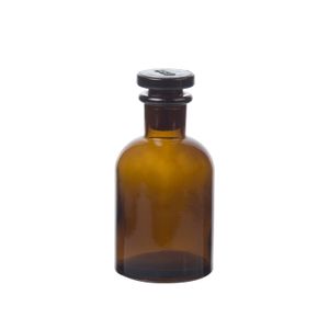 Pharmacy jar, glass, brown, Ø 6 x 11 cm
