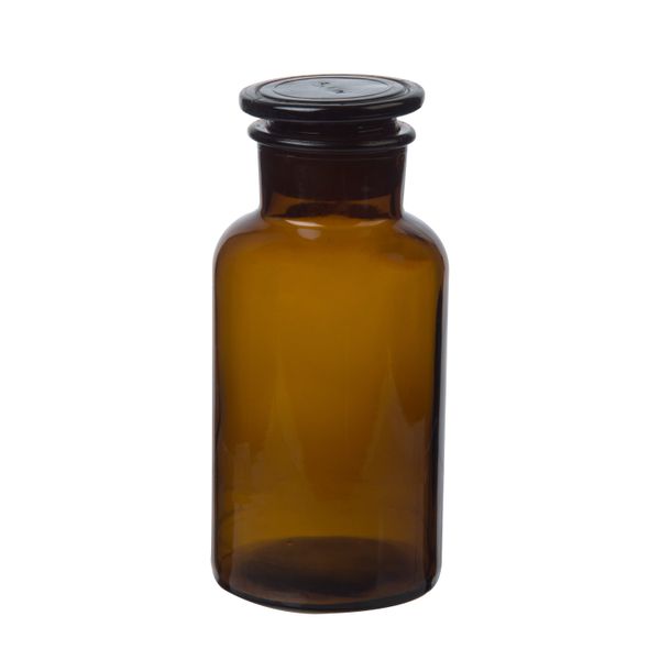 Apothekerspot, glas, bruin,Ø 8 x 17,5 cm