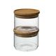 Vorratsglas stapelbar mit Bambusdeckel, 370 ml