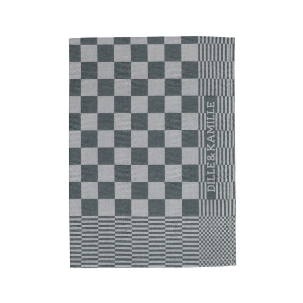 Theedoek Dille Kamille, katoen, donkergroen