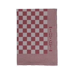 Dille & Kamille tea towel, cotton, red