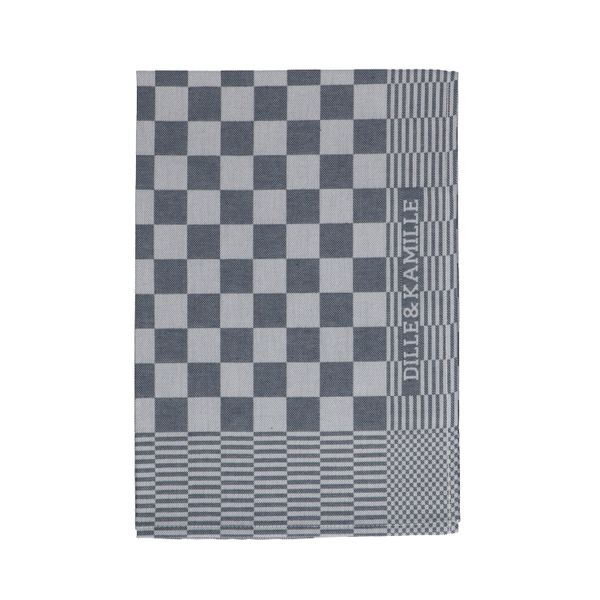 Theedoek Dille Kamille, katoen, nachtblauw