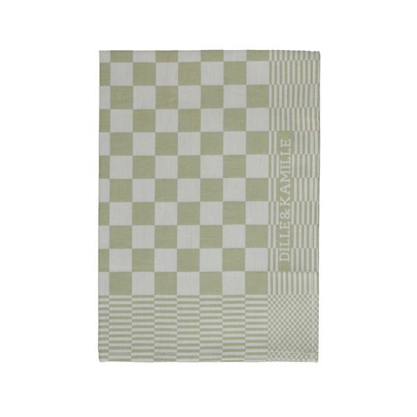 Dille & Kamille tea towel, cotton, moss green