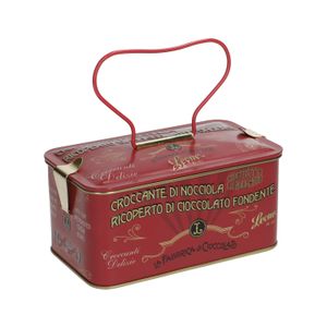 Hazelnoten in pure chocolade, blik 150 gram