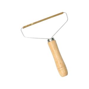 Lint remover with wooden handle
