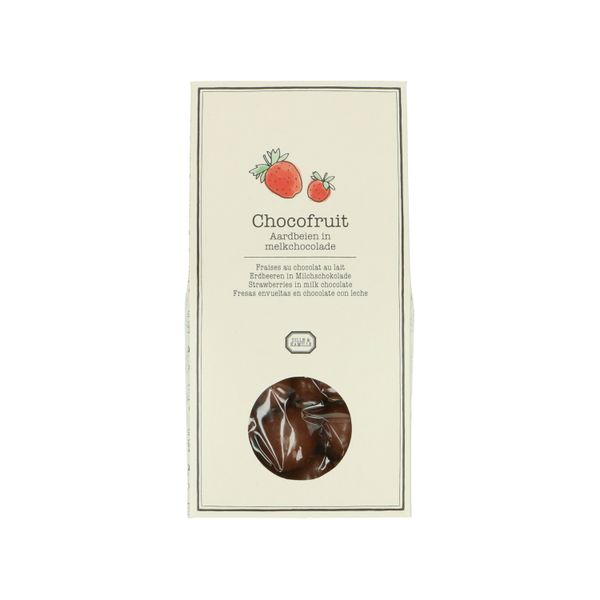 Fraises au chocolat au lait, 80 g