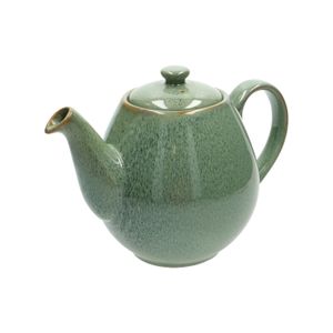 Reactive glaze teapot, stoneware, green, 1.8 l