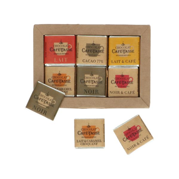 Chocolade assortiment, 6 smaken, 90 gram (18 stuks)