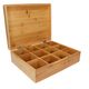 Tea box, 12 compartments, bamboo