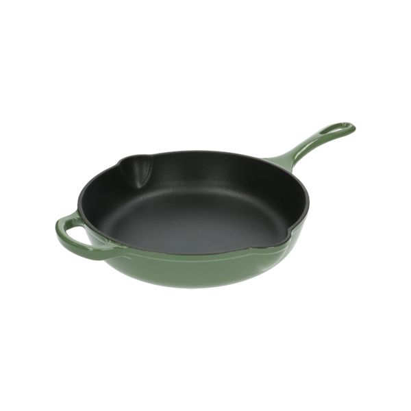Koekenpan, gietijzer, groen,Ø 28 cm