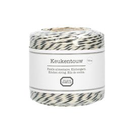 Küchengarn, schwarz-weiß