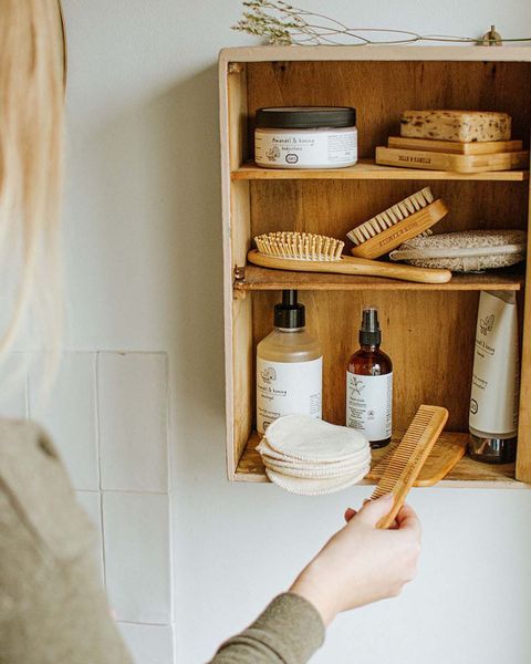 Hair brush, bamboo