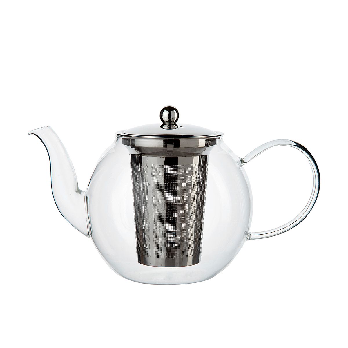 Teekanne mit Teesieb, kugelförmig, Glas, 1.2 l | Teekannen | Dille & Kamille