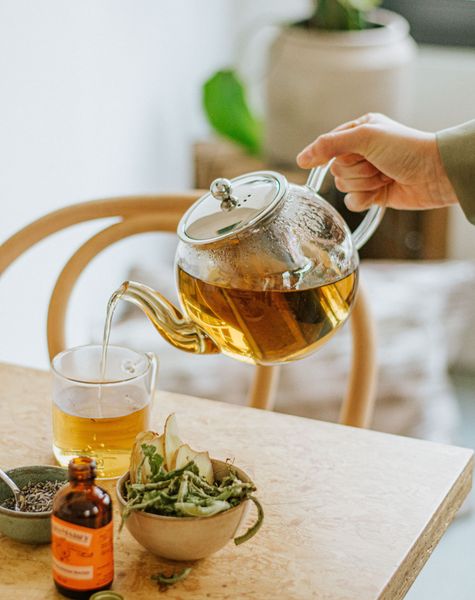 Théière En Verre Borosilicate 650 Ml - Avec Infuseur Inox Amovible - Résistante à La Chaleur, Pour Plaque De Cuisson