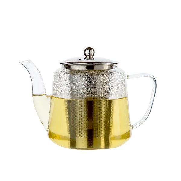 Théière avec filtre à thé, verre, 1.1 l