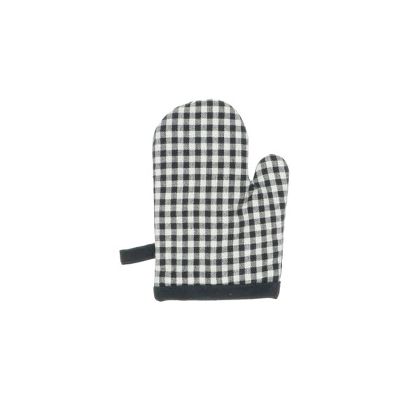 Children's oven glove, organic cotton, blue chequered 3+ | Children's ...