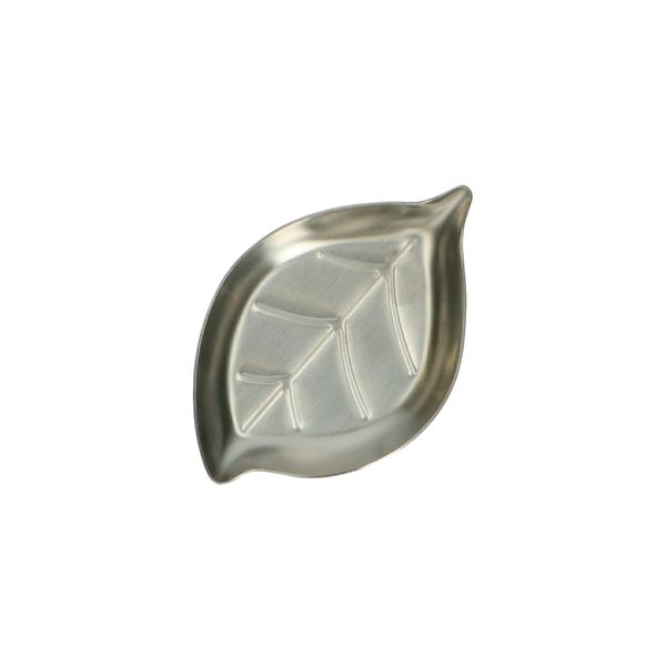 Wet teabag saucer, stainless steel