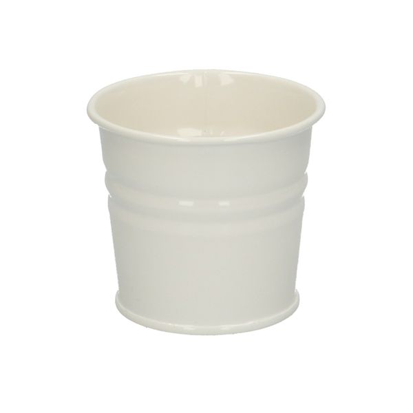 Plant pot, zinc, cream, ⌀ 7 cm