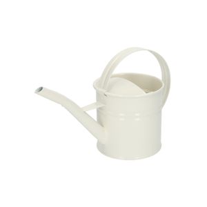 Watering can, zinc, offwhite, 0,9 l