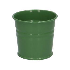 Plant pot, zinc, green, ⌀ 7 cm