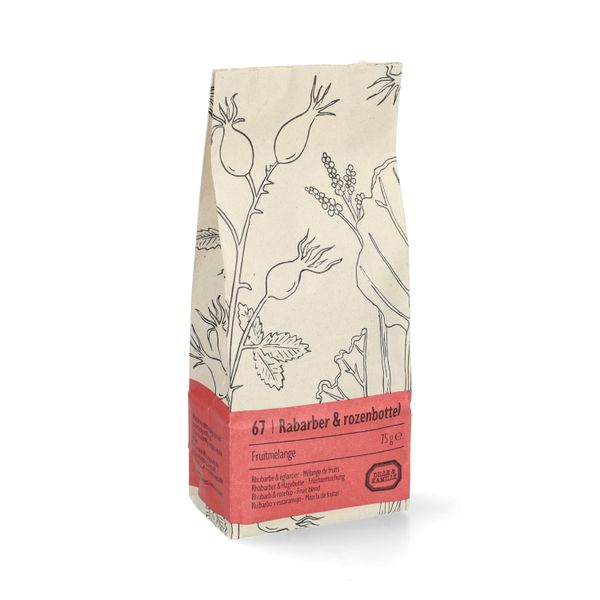 Rhubarbe & églantier, Mélange de fruits, 75 g