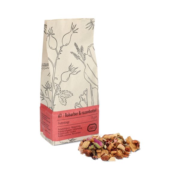 Rhubarbe & églantier, Mélange de fruits, 75 g