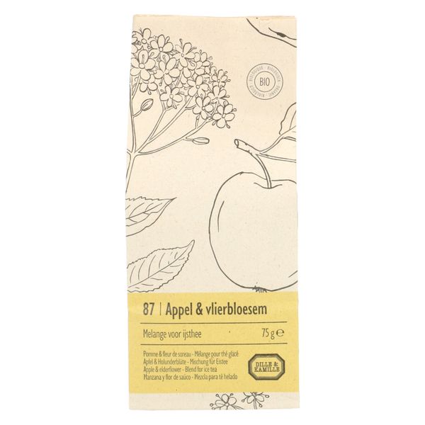 IJsthee, biologisch, groene thee, appel/vlierbloesem 75 gr