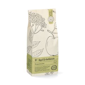 Thé glacé, biologique, thé vert, pomme/fleur de sureau, 75 gr Thé glacé, biologique, thé vert, pomme/fleur de sureau, 75 gr