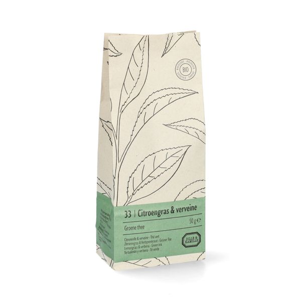 Citroengras & verveine, Groene thee, biologisch, 50 g