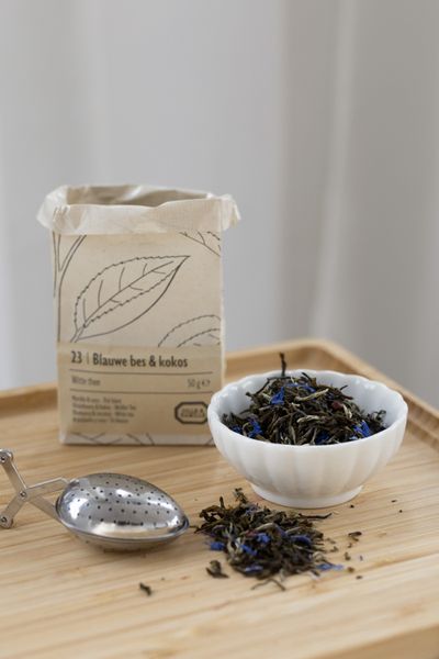 Blauwe bes en kokos, Witte thee, 50 g