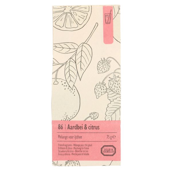 Aardbei&citrus, Melange voor ijsthee, 75 g