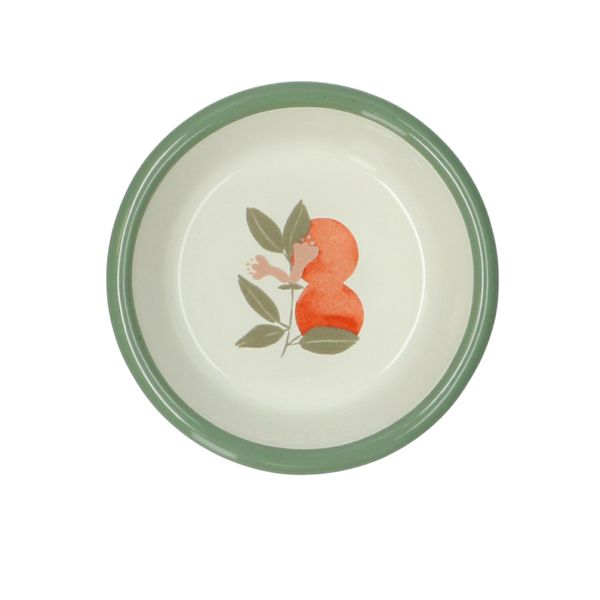Bakje, emaille, sinaasappels,  Ø 10,5 cm