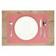 Set de table côtelé, coton bio GOTS, rose foncé, 35 x 50 cm Set de table côtelé, coton bio GOTS, rose foncé, 35 x 50 cm