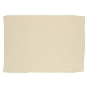 Placemat ribcord, GOTS organic cotton, sand grey, 35 x 50 cm