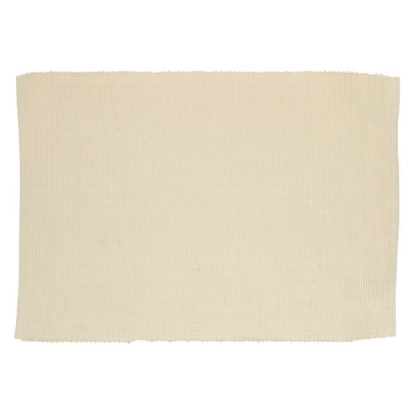 Placemat ribcord, GOTS organic cotton, sand grey, 35 x 50 cm