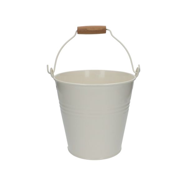 Bucket, zinc, cream, 6 l