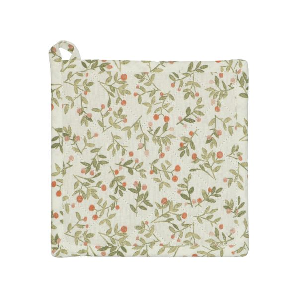 Pannenlap, bio-katoen, oranje bessen