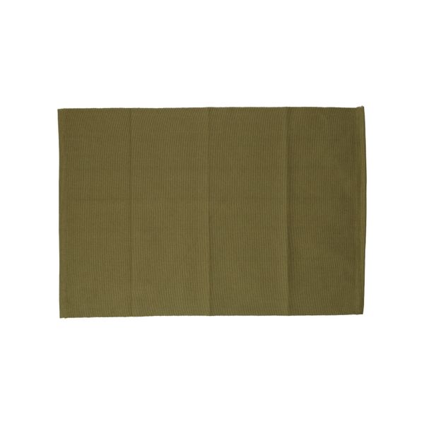 Set de table, coton bio, vert loden