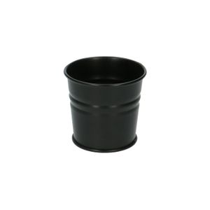 Plant pot, zinc, matt black, ⌀ 7 cm