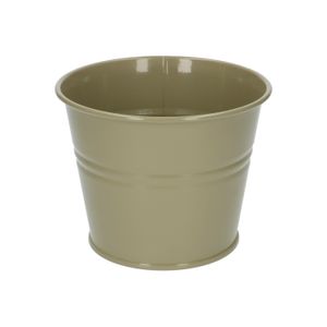 Plant pot, zinc, pale green, ⌀ 14 cm
