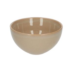 Bowl reactive glaze, stoneware, sand, Ø 13,5 cm