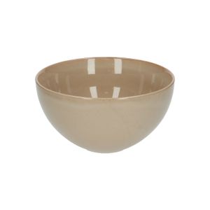 Bowl reactive glaze, stoneware, sand, Ø 18 cm