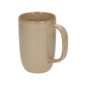 Mug high reactive glaze, stoneware, sand, 12 cm
