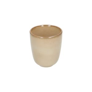 Reactive glaze cup, stoneware, sand