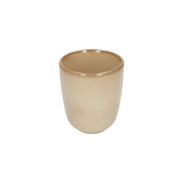 Reactive glaze cup, stoneware, sand