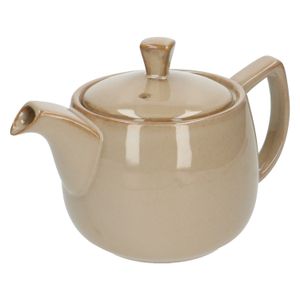Theepot reactief glazuur, steengoed, zand, 750 ml