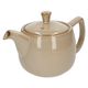 Theepot reactief glazuur, steengoed, zand, 750 ml