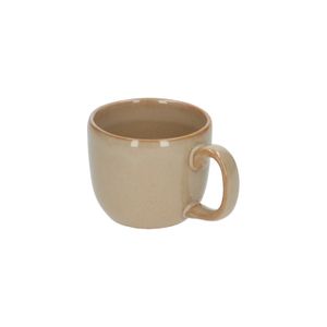 Espressokop reactief glazuur, steengoed, zand