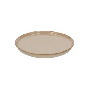 Reactive glaze side plate, stoneware, sand, ⌀ 15 cm