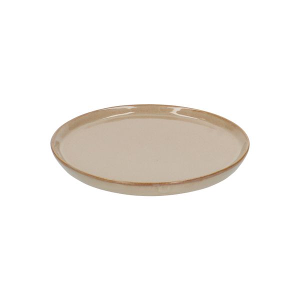 Reactive glaze side plate, stoneware, sand, ⌀ 15 cm